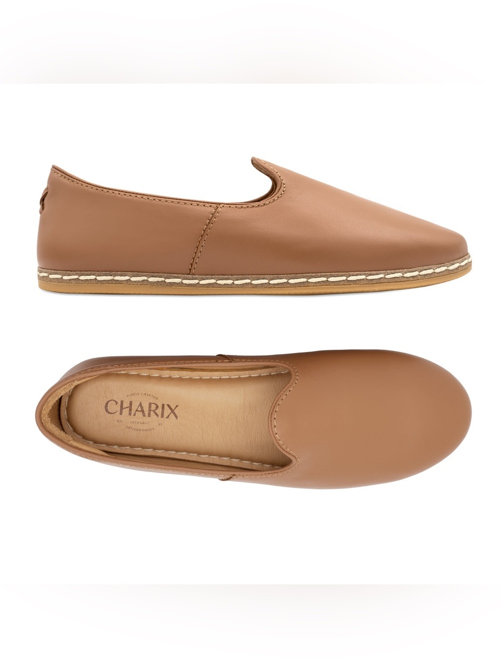 Charix Shoes Camel Slip Ons size 9.5